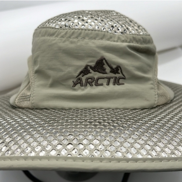 Arctic Air Evaporative Cooling Hat One Size Silver Ventilated UV Protection - Picture 2 of 16